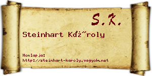 Steinhart Károly névjegykártya